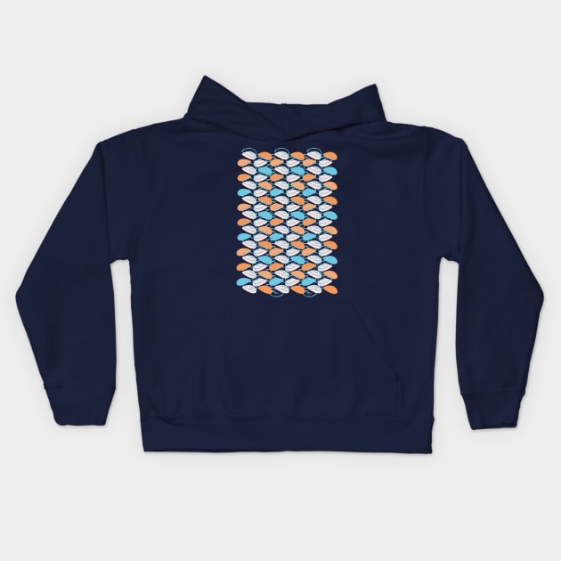 Leaves Pattern Kids Hoodie by lents